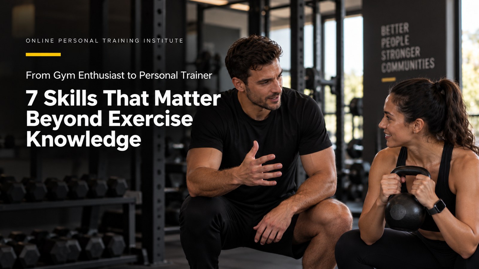 From Gym Enthusiast to Personal Trainer: 7 Skills That Matter Beyond Exercise Knowledge